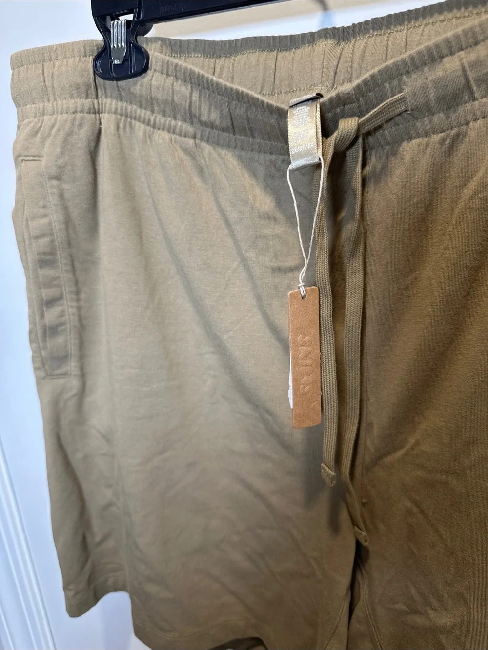 SKIMS Olive Green Lounge Shorts (17)